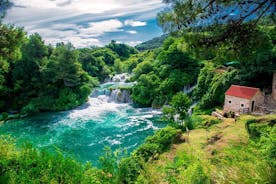 Krka Waterfalls and Sibenik Small Group Tour with Wine (Optional) from Split