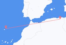 Flyreiser fra Constantine, Algerie til Vila Baleira, Portugal