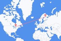 出发地 加拿大北灣目的地 芬兰库萨莫的航班