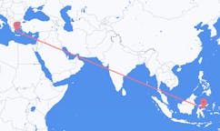 Flyreiser fra Luwuk, Indonesia til Plaka, Hellas