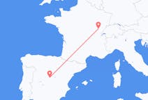 Flyrejser fra Dole, Frankrig til Madrid, Spanien