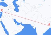 Lennot Durgapurista, Intia Adanalle, Turkki