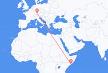 Flights from Mogadishu to Memmingen