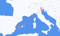 Flyrejser fra Ibiza, Spanien til Venedig, Italien
