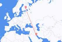 Flyg från Kuwait, Kuwait till Nyslott, Finland