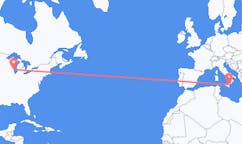 Flyreiser fra Milwaukee, USA til Catania, Italia