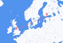 Flyg från Helsingfors, Finland till Manchester, England