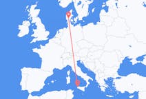 Flights from Trapani, Italy to Billund, Denmark