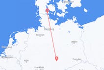 Flug frá Sønderborg, Danmörku til Erfurt, Þýskalandi