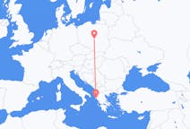 Flights from Łódź in Poland to Corfu in Greece