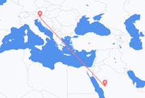 Flyrejser fra Medina til Ljubljana