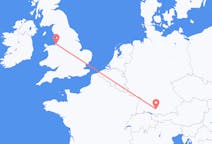 Flyreiser fra Memmingen, Tyskland til Liverpool, England