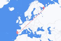 Flyg från Arkhangelsk till Faro