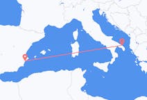 Flyrejser fra Brindisi, Italien til Alicante, Spanien
