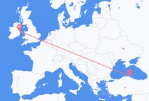 Flyrejser fra Sinop, Tyrkiet til Dublin, Irland