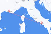 Flyg från Neapel, Italien till Marseille, Frankrike