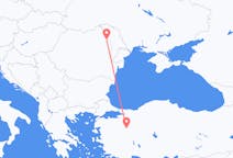 出发地 土耳其屈塔希亚目的地 罗马尼亚雅西的航班
