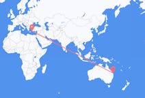 Flights from Hervey Bay, Australia to Rhodes, Greece