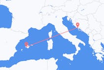 Flyg från Palma till Split