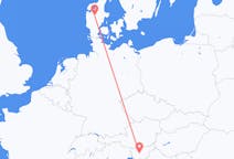Flights from Ljubljana, Slovenia to Karup, Denmark