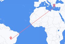Flyreiser fra Goiânia, Brasil til Santorini, Hellas