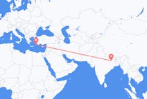Flyreiser fra Patna, India til Rhodes, Hellas