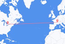 Flights from Waterloo, Canada to Lyon, France