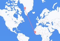 Flyreiser fra Freetown, til Ilulissat
