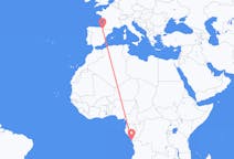 Vluchten van Cabinda, Angola naar Pamplona, Spanje