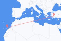 Flyrejser fra Denizli til Lanzarote