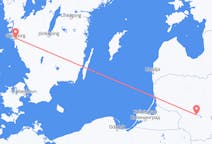 Flyg från Kaunas, Litauen till Göteborg, Sverige
