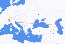 Flights from Makhachkala, Russia to Turin, Italy