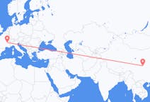 Flights from Guangyuan, China to Lyon, France