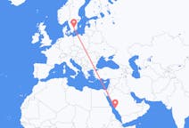 Flights from Jeddah, Saudi Arabia to Växjö, Sweden