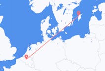 Flyreiser fra Visby, Sverige til Brussel, Belgia