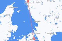 Flights from Gothenburg to Copenhagen