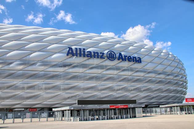 Photo of Allianz Arena the modern football stadium in Munich, Germany.