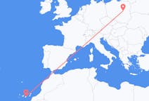 Vluchten van Warschau, Polen naar Las Palmas de Gran Canaria, Spanje
