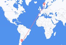 Flyrejser fra Trelew, Argentina til Oslo, Norge