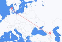 Flyreiser fra Tbilisi, Georgia til Aarhus, Danmark