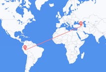 Flyreiser fra Pucallpa, Peru til Van, Tyrkia