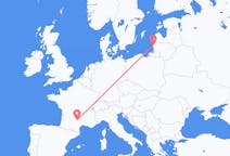 Vluchten van Palanga, Litouwen naar Rodez, Frankrijk