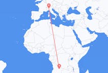 Flyg från Luena, Angola till Milano, Italien