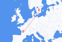Flights from Bergerac, France to Växjö, Sweden