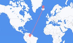 Flights from Manaus to Akureyri