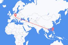 Flyreiser fra Manila, til Salzburg