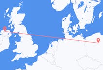 Flyg från Bydgoszcz, Polen till Derry, Nordirland