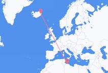 Flights from Tripoli to Egilsstaðir