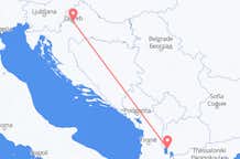 Flyg från Zagreb till Ohrid