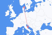 Flyg från Pescara, Italien till Århus, Danmark